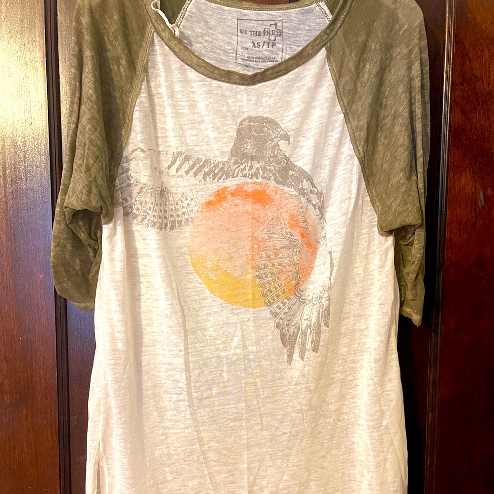 We The Free Bird Shirt 3/4 Sleeve